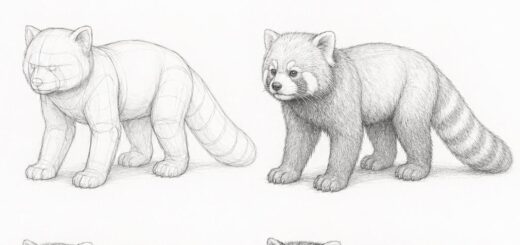 How to Draw Red Panda Step by Step
