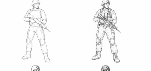 How to Draw Soldier Step by Step